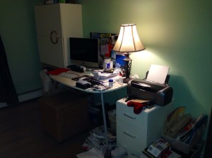 Even my iPhone can't lighten up my home office photo!